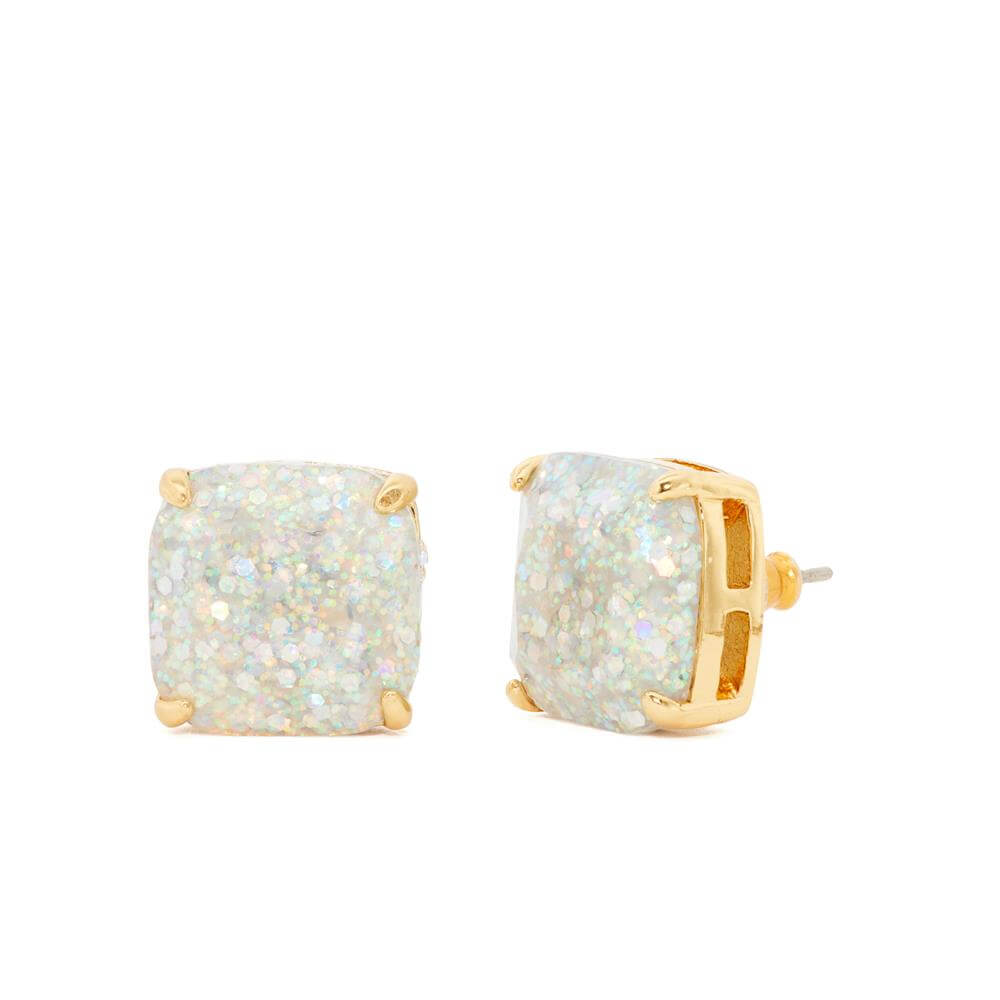 Kate Spade New York Small Opal Glitter Square Studs